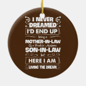 私が姑になるなんて夢にも思わなかった セラミックオーナメント (裏面)