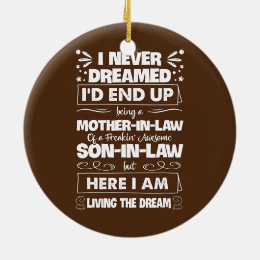 私が姑になるなんて夢にも思わなかった セラミックオーナメント (裏面)