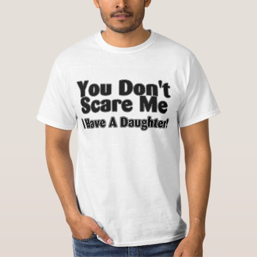 私が娘に輪郭を描いてもらう私をおびえさせません Tシャツ (正面)