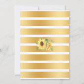 私が婚約する前にサンフラワーバブル&バーボン 招待状 (裏面)