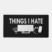 私が嫌いなこと デスクマット (キーボード&マウス)