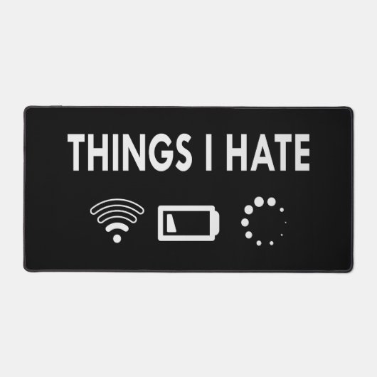 私が嫌いなこと デスクマット (正面)