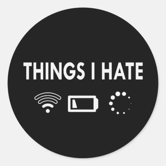 私が嫌いなこと ラウンドシール (正面)