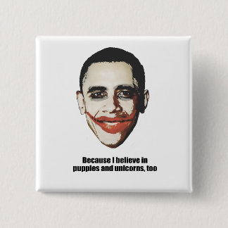 私が子犬およびユニコーンで信じるので、余りに 缶バッジ