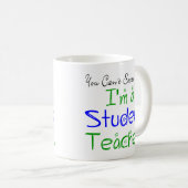 私が学生の先生だって怖がらせられないおもしろい コーヒーマグカップ (正面右)