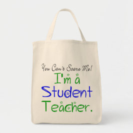 私が学生の先生だって怖がらせられないおもしろい トートバッグ