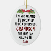 私が孫になるとは夢にも思わなかった セラミックオーナメント (右)