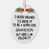 私が孫になるなんて夢にも思わなかったカッコいい セラミックオーナメント (右)