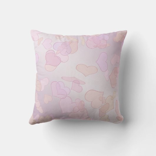 私が定義する美しい。おもしろいハートのグラデーション文字。 クッション (裏面)