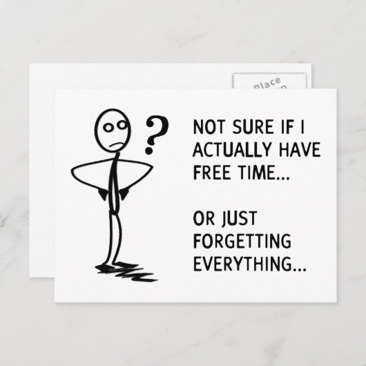 私が実もし際に暇を持っているかどうか… ポストカード (正面/裏面)