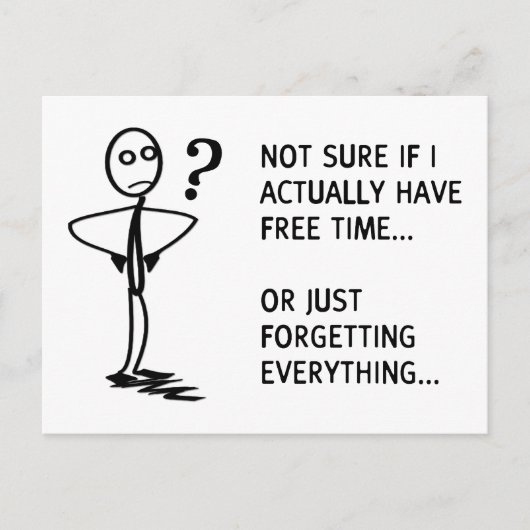 私が実もし際に暇を持っているかどうか… ポストカード (正面)