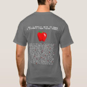 私が実際に知る必要があるすべて Tシャツ (裏面)