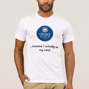 私が実際に私の心を使用するのでオバマ、… Tシャツ
