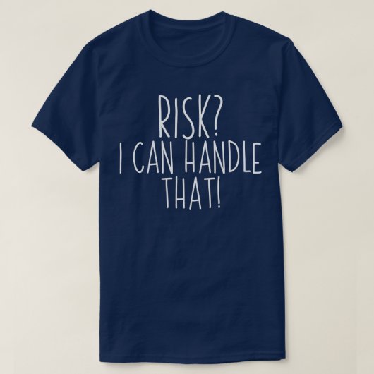 私が対処できる実際のリスク Tシャツ (デザイン正面)
