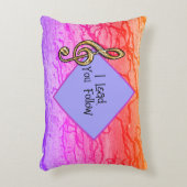 私が導くグラデ後を追ィエントパステル音楽先生 アクセントクッション (正面(垂直))