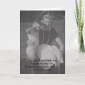 私が小さな男の子だった時から、バレンタぶら下がったインは… シーズンカード (正面)