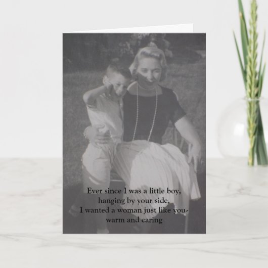 私が小さな男の子だった時から、バレンタぶら下がったインは… シーズンカード (正面)