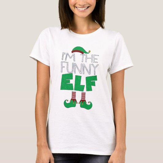 私が小妖精や小人だおもしろい Tシャツ (正面)