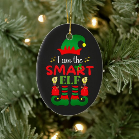 私が小妖精や小人だ頭が切れる セラミックオーナメント (ツリー)