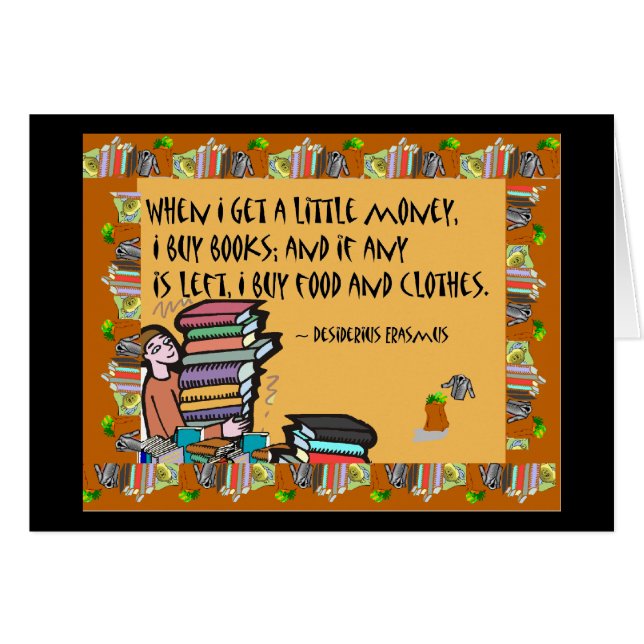 私が少しお金を得るとき、私は本を買います (正面横)