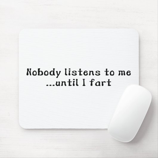 私が屁をするまでだれも私の話を…聞きません マウスパッド (マウス)