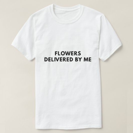 私が届ける花 Tシャツ (デザイン正面)