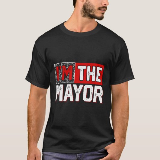 私が市長だ Tシャツ (正面)