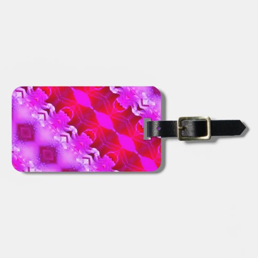 私が年をとったら、私も衣服・パープル ラゲッジタグ (正面横)