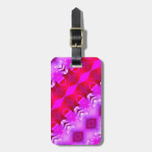 私が年をとったら、私も衣服・パープル ラゲッジタグ (正面縦)