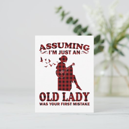 私が年配の女性に当たるギターの女は君 ポストカード (スタンド正面)