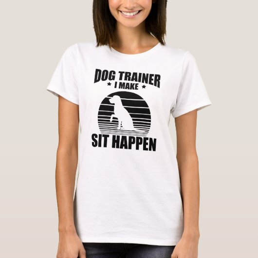 私が座っている犬のトレーナー Tシャツ (正面)