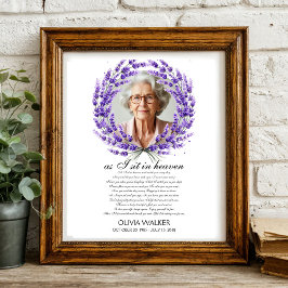 私が座って天国写真の葬儀ウェルカムサイン フォトプリント           