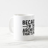 私が建築家だから コーヒーマグカップ (正面左)