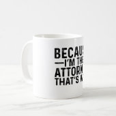私が弁護士だから コーヒーマグカップ (正面左)