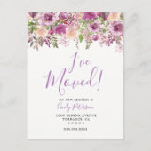 私が引っ越した紫 | お知らせはがき 案内ポストカード (正面)