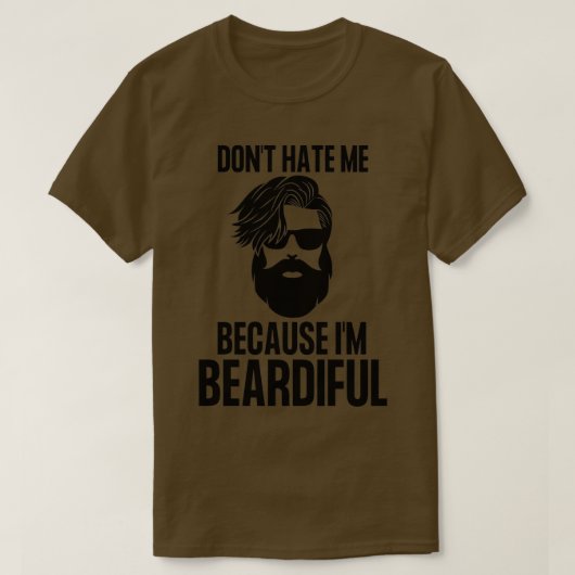 私が弱気な世界ひげの日だから私を憎まない Tシャツ (デザイン正面)