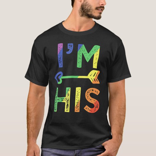 私が彼のLgbtゲイと一致するプライド Tシャツ (正面)