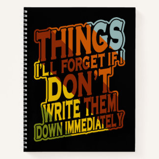 私が彼ら忘れをもし倒せないもの ノートブック