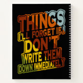 私が彼ら忘れをもし倒せないもの ノートブック (裏面)