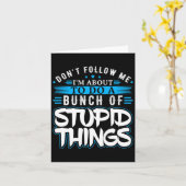 私が後を追愚か者の束を行うつもりはない カード (黄色い花)