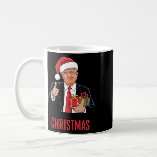 私が得クリスマスクリスマスに欲しかったトランプおもしろい コーヒーマグカップ (左)