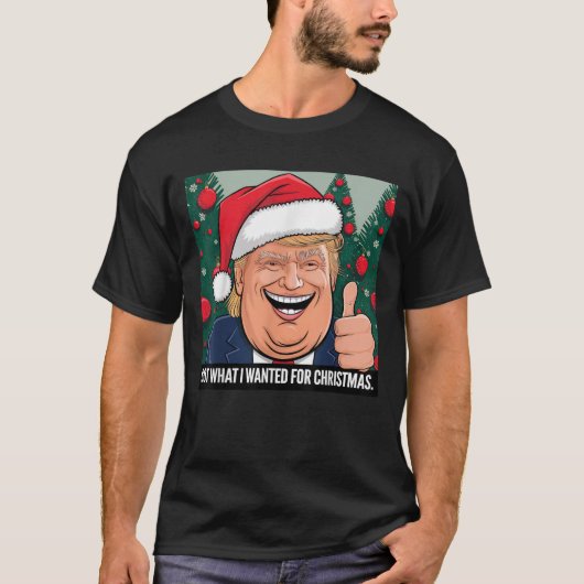 私が得クリスマストランプクリスマスパジャマのために欲しかった Tシャツ (正面)