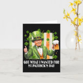 私が得St patricks day・トランプに望んおもしろいだ カード (黄色い花)