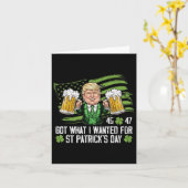 私が得St patricks day・トランプに望んおもしろいだ カード (黄色い花)