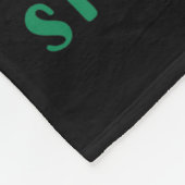 私が得St patricks day・トランプに望んおもしろいだ フリースブランケット (角)