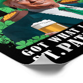 私が得St patricks day・トランプに望んおもしろいだ ポスター (角)