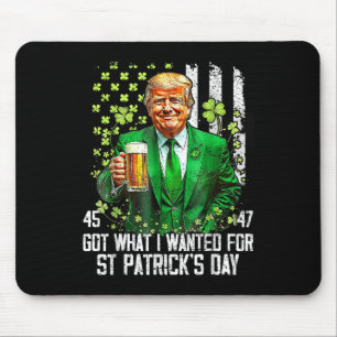 私が得St patricks day・トランプに望んおもしろいだ マウスパッド