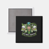 私が得St patricks day・トランプに望んおもしろいだ マグネット (正面/裏面)