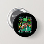 私が得St patricks day・トランプに望んおもしろいだ 缶バッジ (正面&裏面)