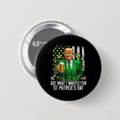私が得St patricks day・トランプに望んおもしろいだ 缶バッジ (正面&裏面)